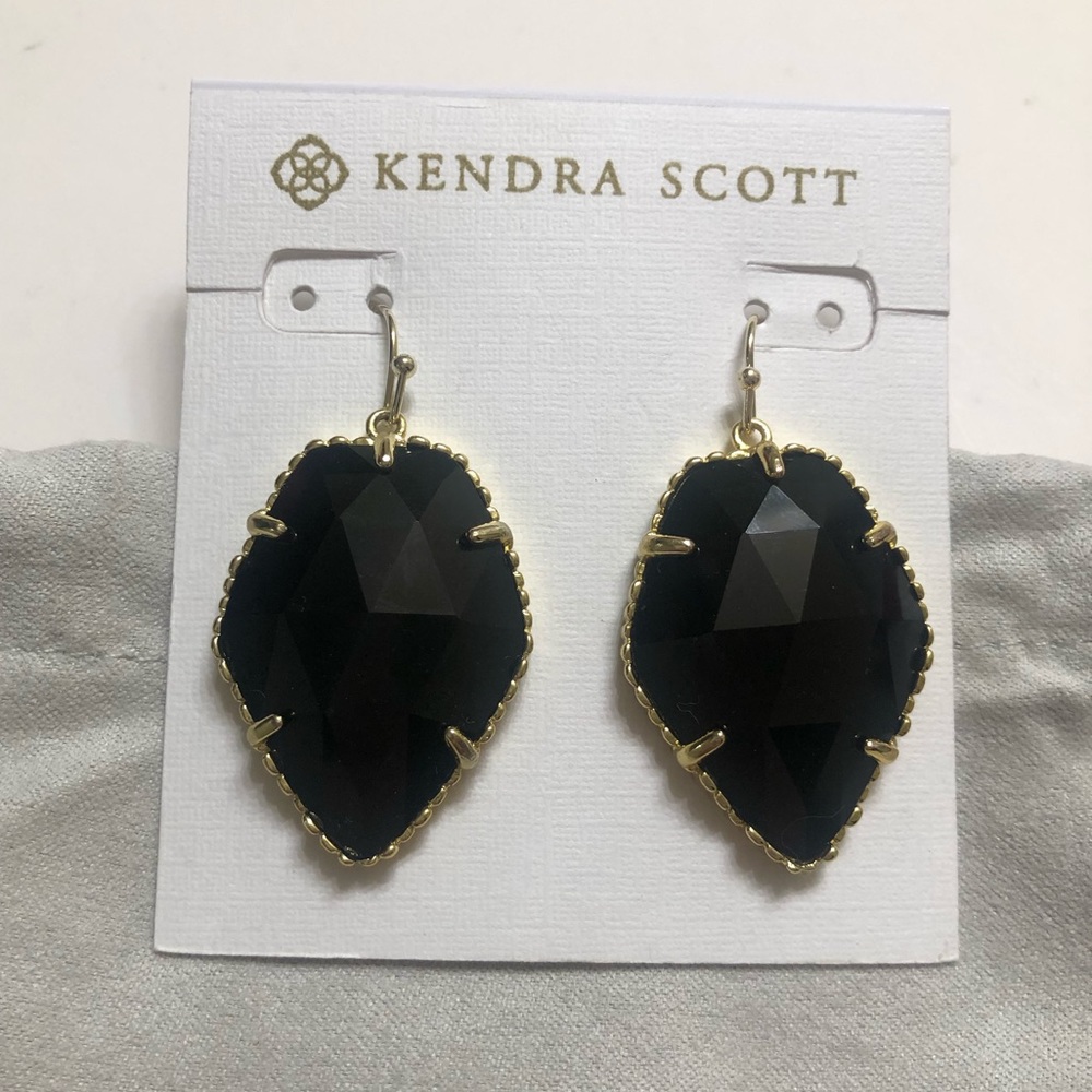 Kendra Scott Corley earrings in black/gold